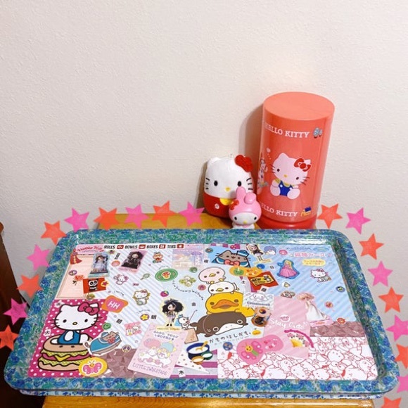 FLASH SALE 🎰 Cute Collage Wooden Serving Tray - Picture 2 of 7